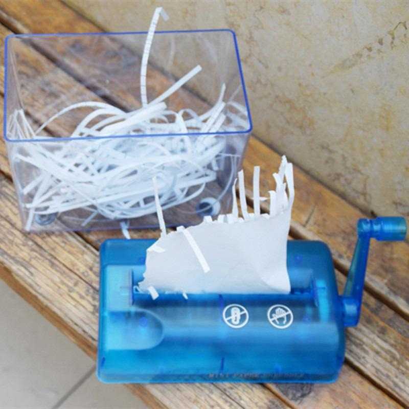 Penghancur Kertas Manual Alat Potong Kertas Paper Shredder Kertas A4 Legal CD Kartu ATM Kredit