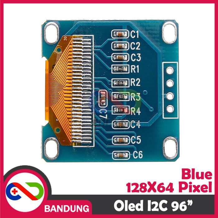 OLED LCD BLUE 0.96î I2C 128X64 DISPLAY MODULE BIRU