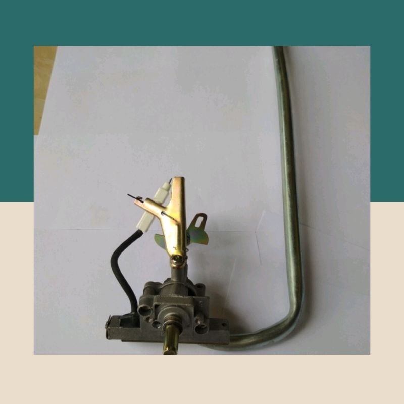 Mesin + Pipa kompor satu tungku, kompor satu tungku