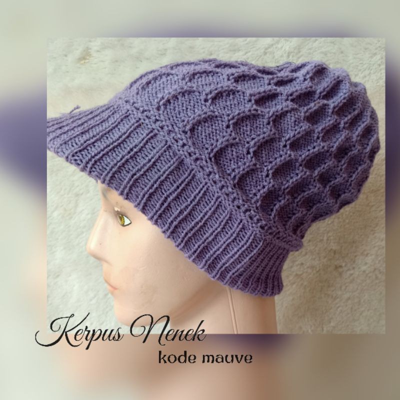 Rajut Topi Nenek/Kupluk Nenek