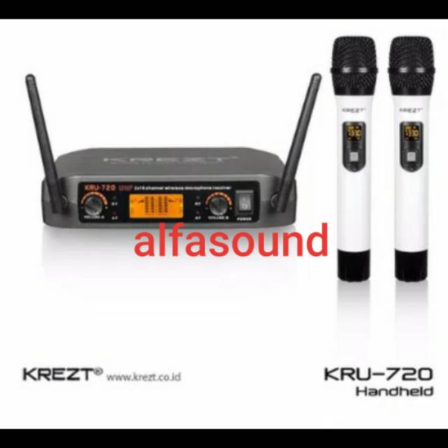 MIC KREZT KRU 720 WIRELESS MICROPHONE ORIGINAL KRU720 KRU-720