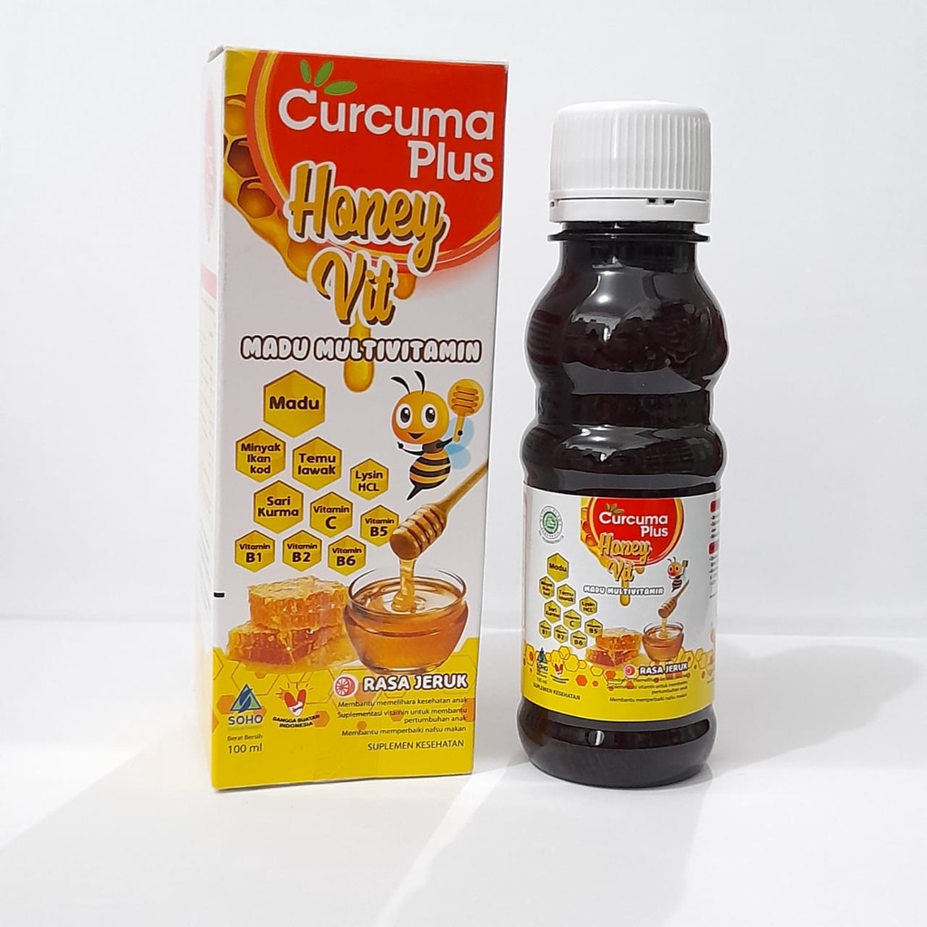 Soho Curcuma Plus Honey Vit Jeruk 100 ml Suplemen Kesehatan Anak