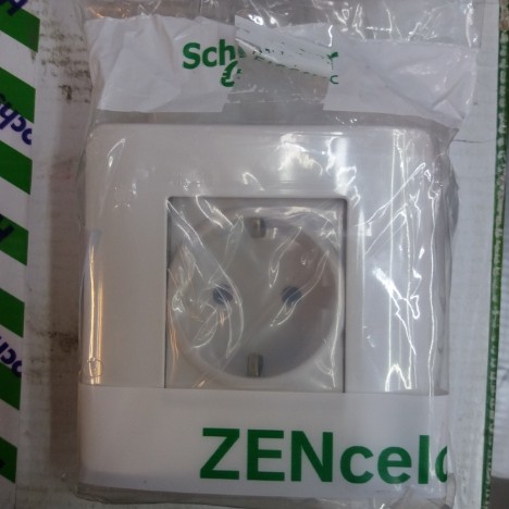 Schneider Zencelo Stop Kontak ( Putih/ Dark Bronze )