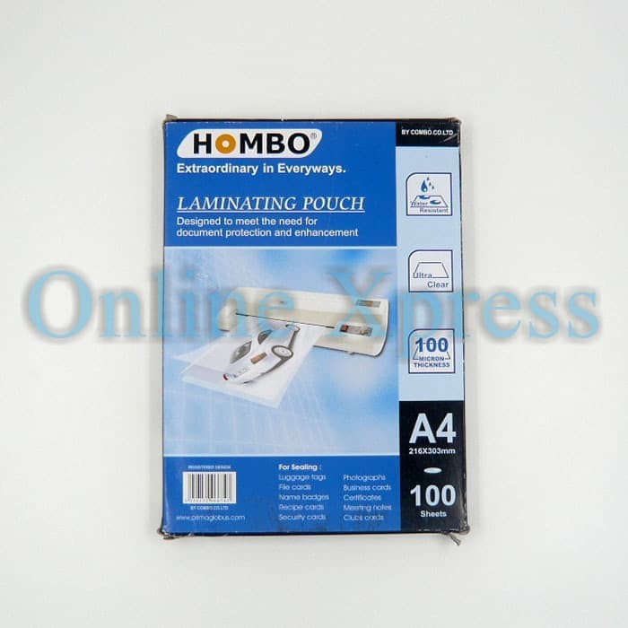 

Laminating Film Ukuran A4 Hombo