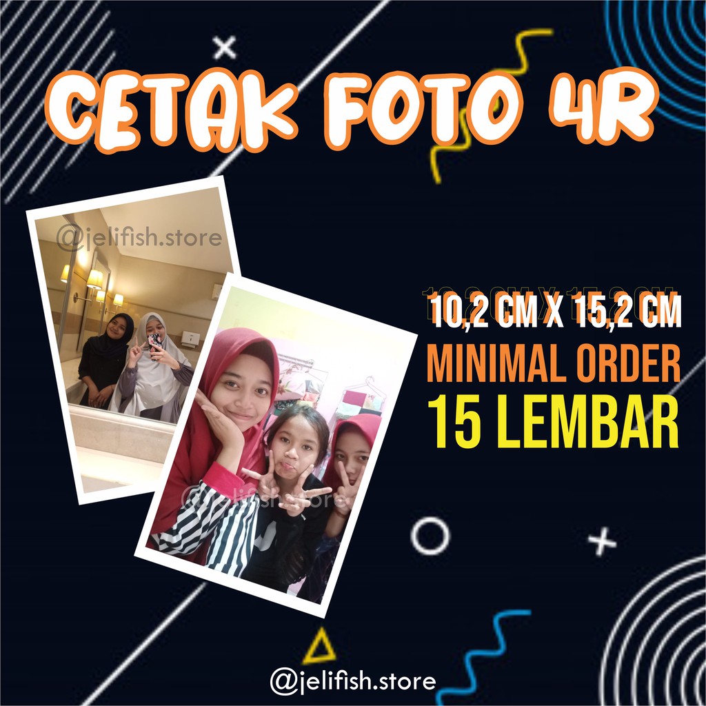 [❤️JELIFISH.STORE] CETAK FOTO 4R | KERTAS A3+ | PRINT FULL COLOR