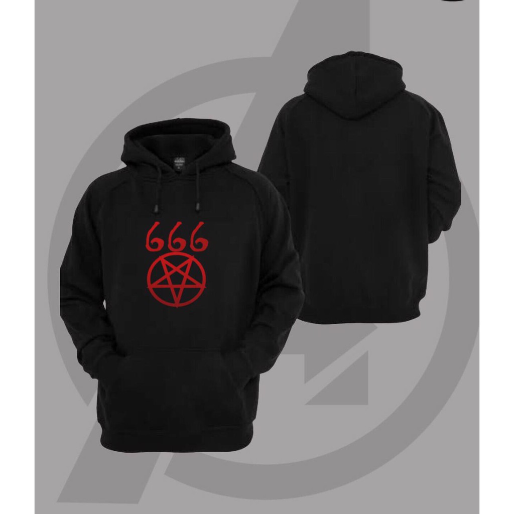 Jaket Sweater Hoodie - Triplee Six 666