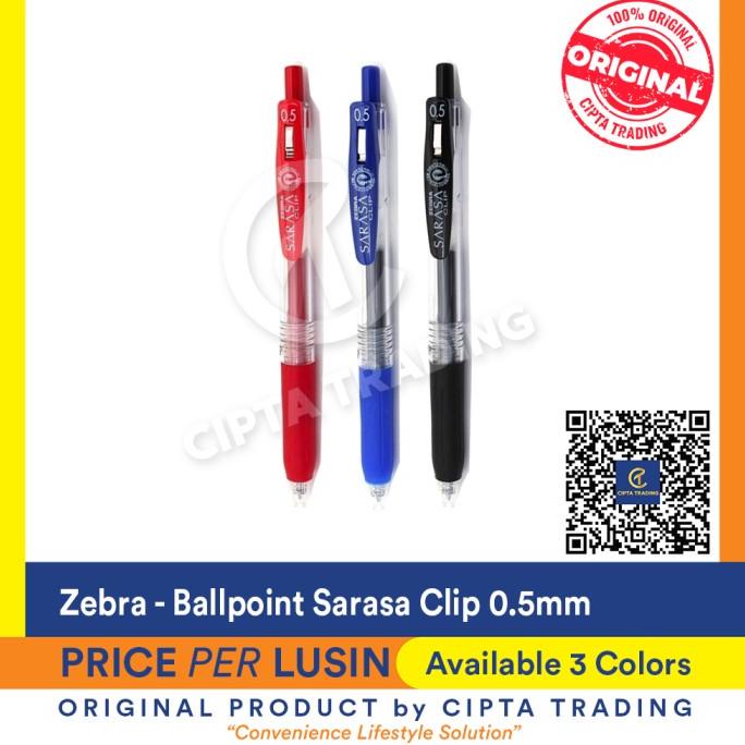 

Ballpoint - Zebra - Sarasa Clip size 0.5 (Per dozen)