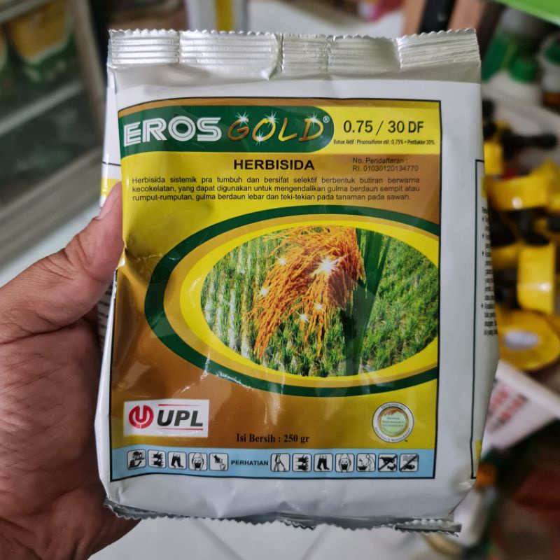 herbisida khusus padi Eros gold kemasan 250 gram herbisida selektif khusus padi