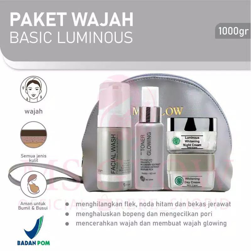 MS GLOW ALL PAKET WAJAH / WHITENING SERIES / ACNE SERIES / ORIGINAL 100%