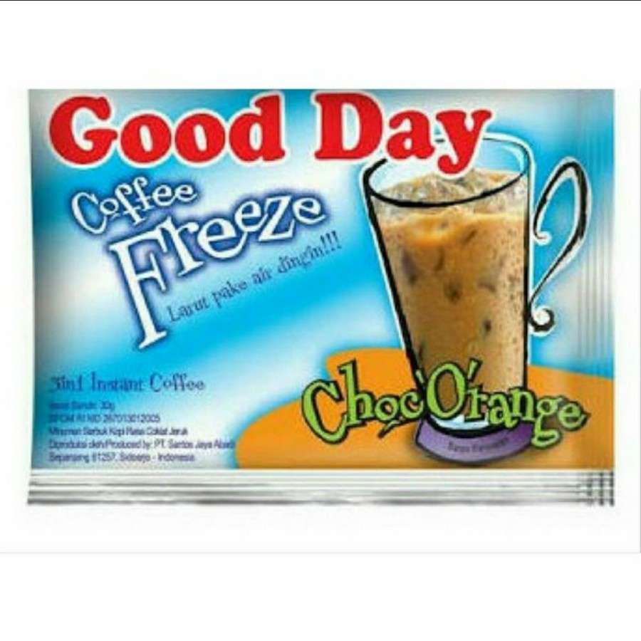 

Good day freeze choco orange 1 renceng isi 10 sachet kopi gooday coffe goodday