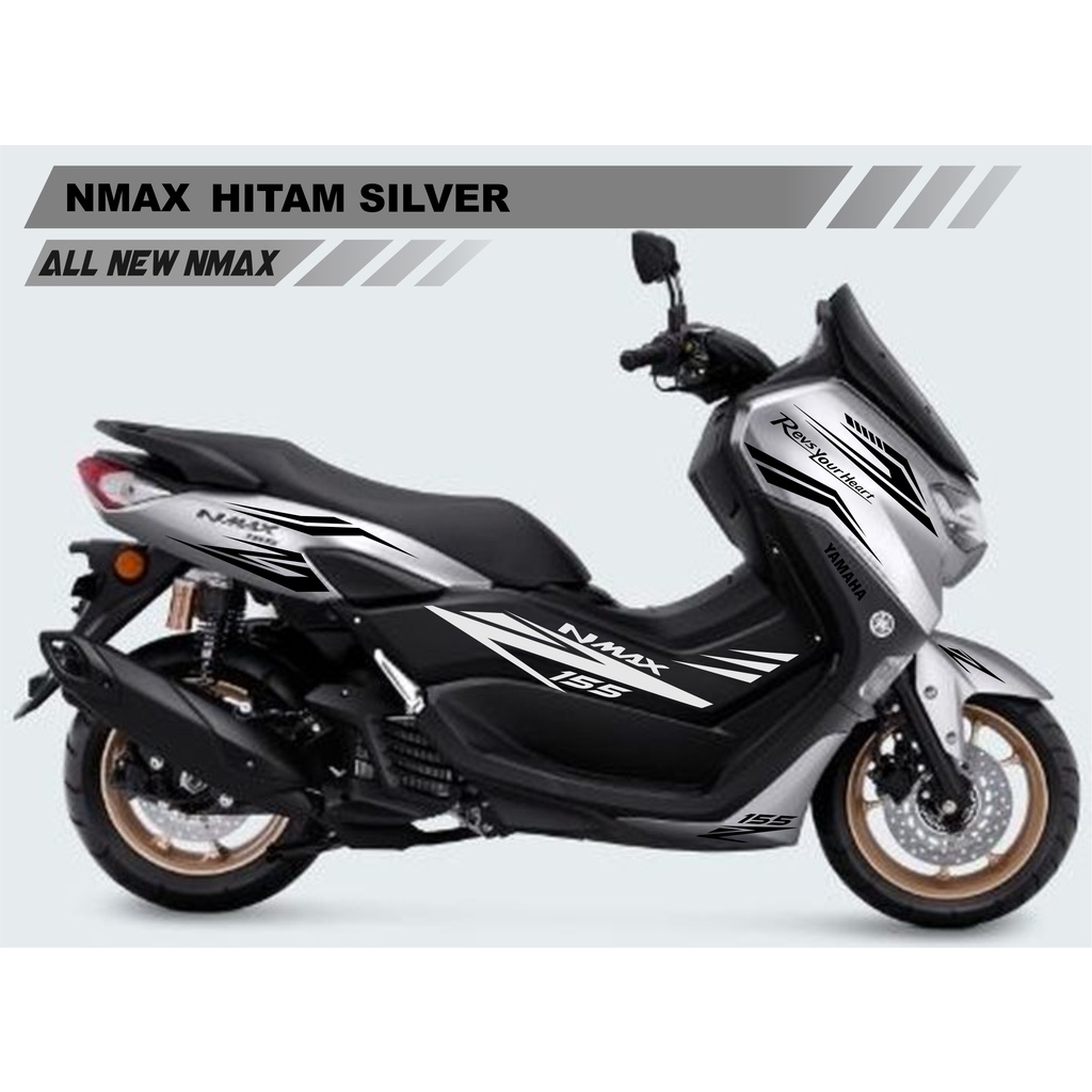 STIKER ALL NEW NMAX SILVER CUTTING STICKER