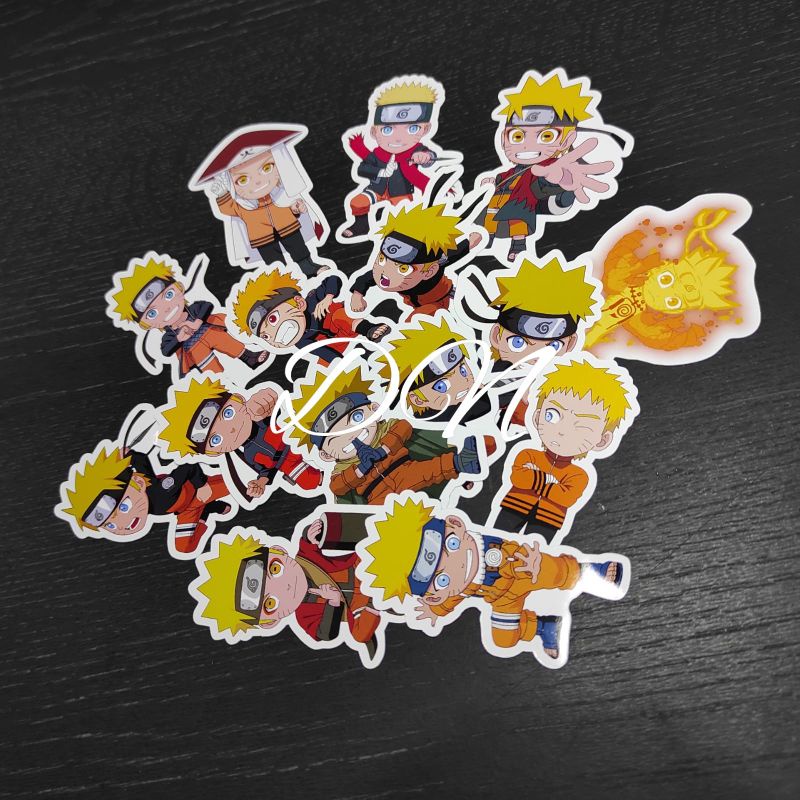 

Stiker kertas karakter naruto 15pcs sticker acsesoris