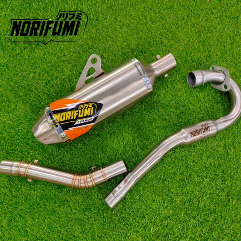 KNALPOT NORIFUMI TITANIUM UNTUK KLX WR155 CRF DLL