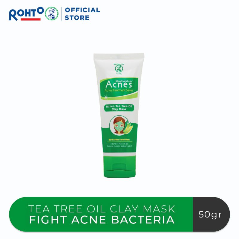 Bisa COD - Acnes Clay Mask - Masker Untuk Wajah Berjerawat/Bruntusan/Kemerahan