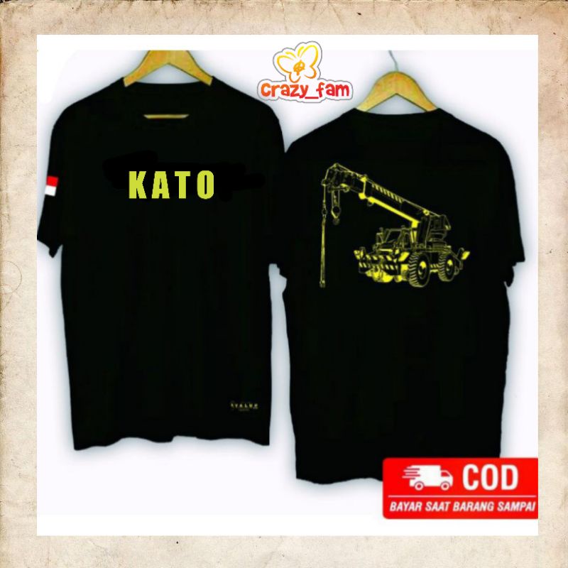 KAOS BAJU ALAT BERAT CRANE KATO