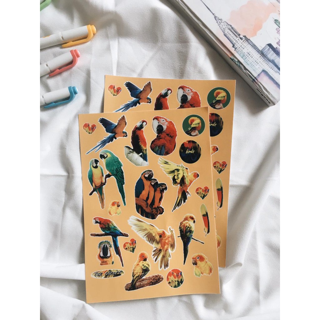 

parrot stciker set