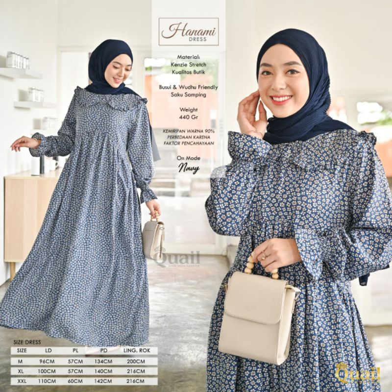 Gamis Wanita Quail Hanami Dress