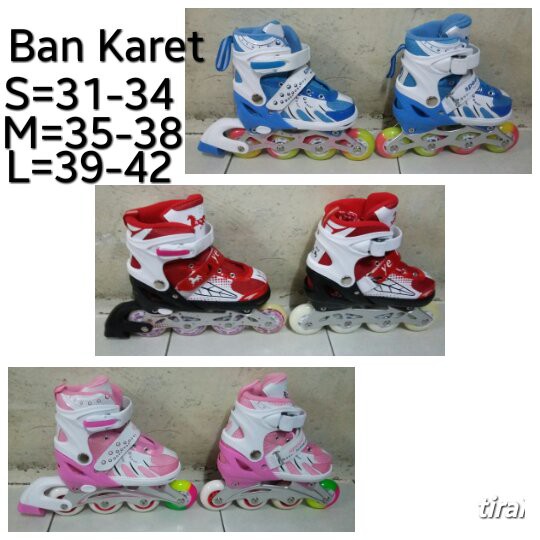 sepatu roda ban karet baru termurah