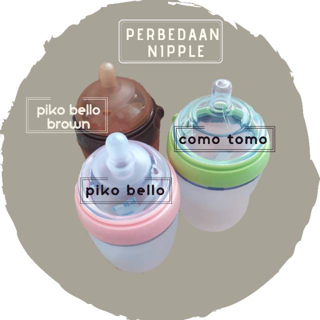 PIKO BELLO Brown Series Botol Susu Anti Kolik