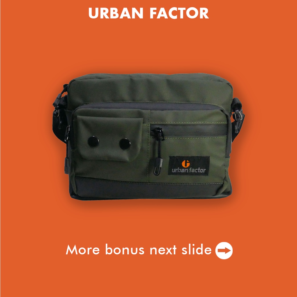 Tas Selempang Pria  urban factor - RHYS Sling Bag Kasual Unisex