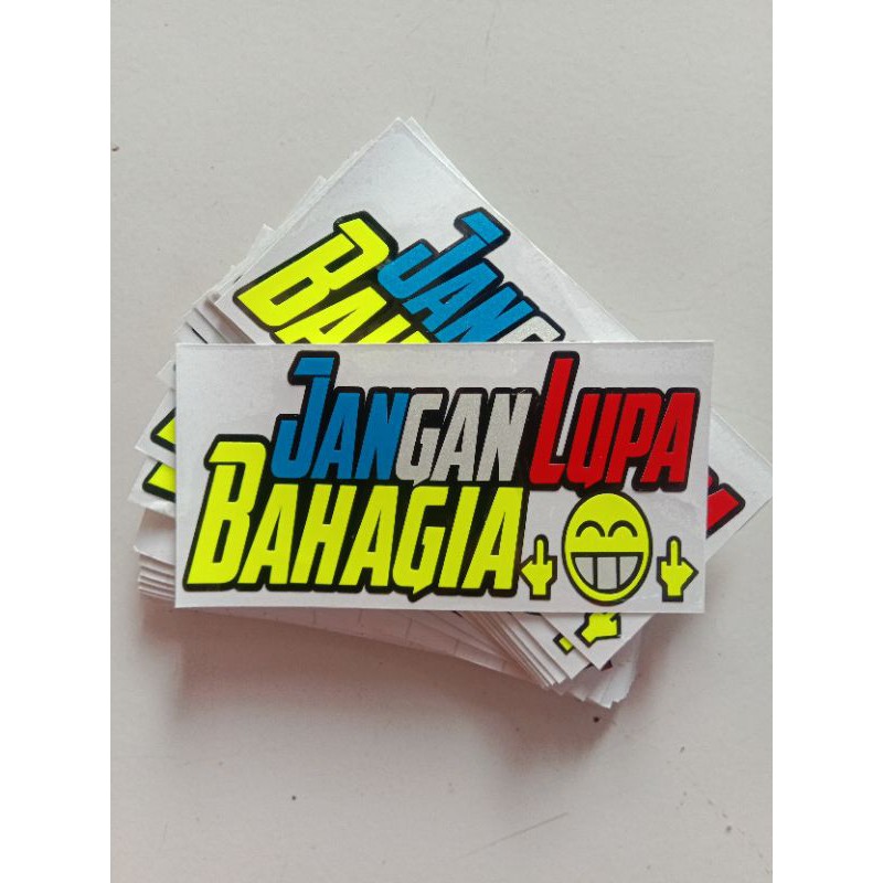 Jual Sticker Cutting Jangan Lupa Bahagia Shopee Indonesia