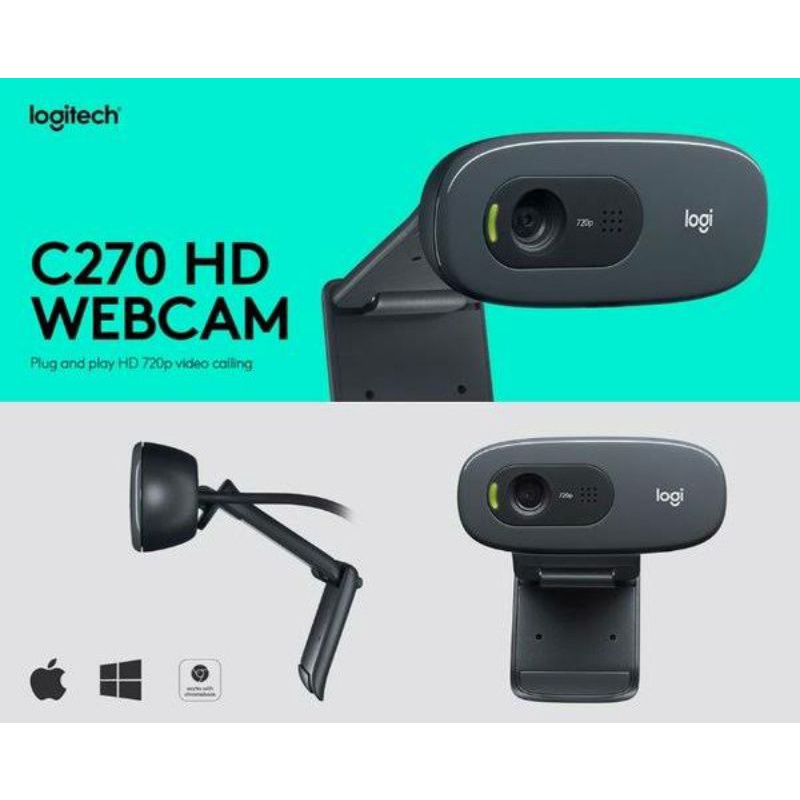 Webcam Logitech C270 720p HD