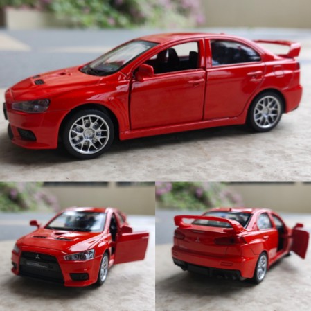 Diecast mobil Mitsubishi lancer Evo