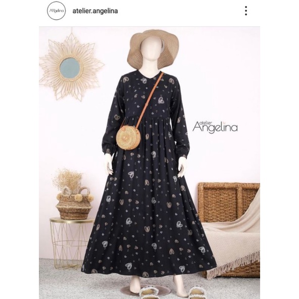 Sarah Dress Genjie Pie Black by Atelier Angelina