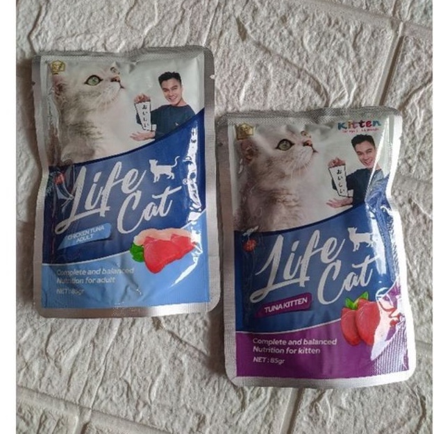 LIFE CAT WET FOOD || MAKANAN BASAH KUCING || RASA CHICKEN TUNA ADULT DAN TUNA KITTEN 400 GRAM