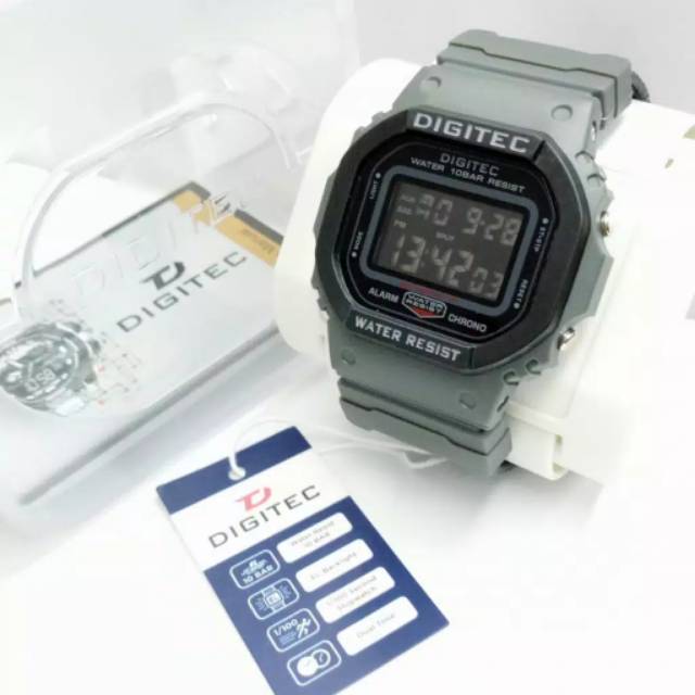 JAM TANGAN KEREN ELEGANT CEWEK/COWOK NEW DIGITEC 5024 TALI KANFAS