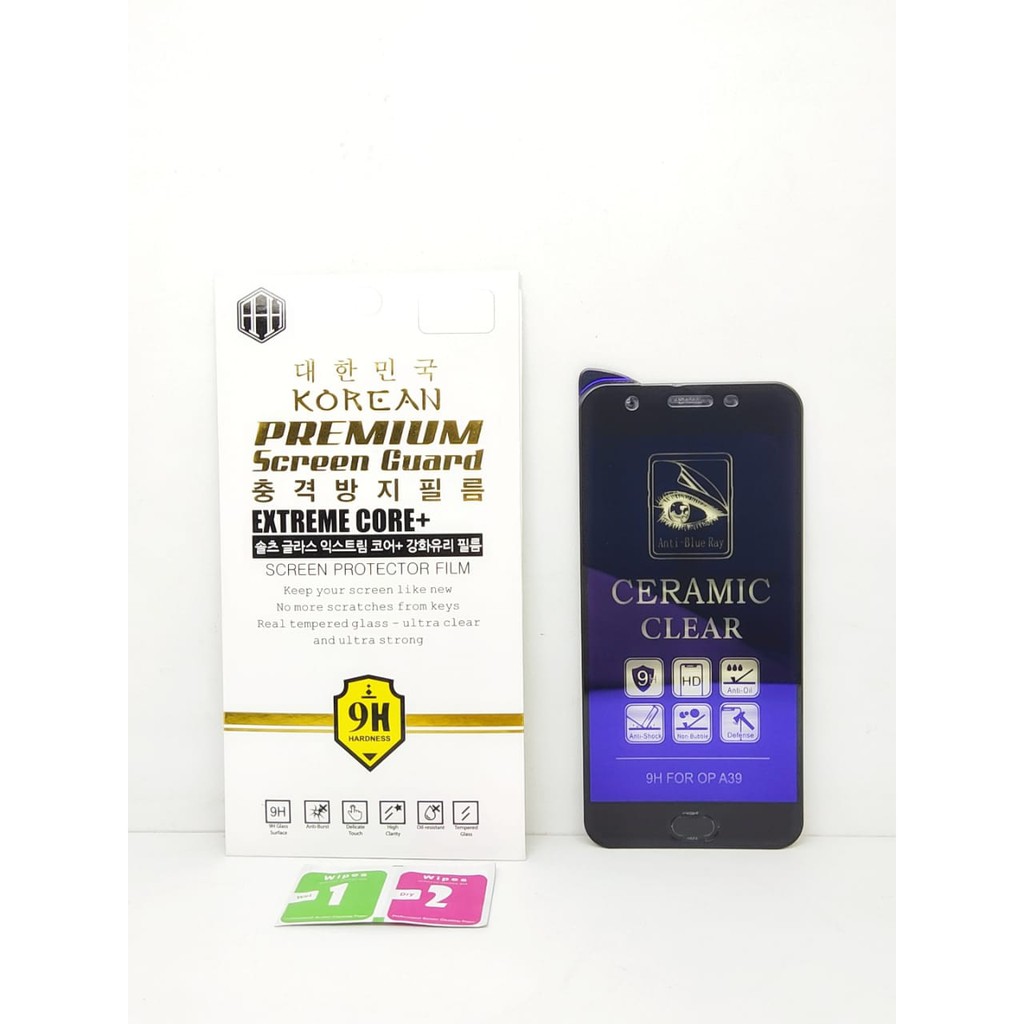 Ceramic CLEAR ANTI BLUE Oppo A57 5.2 inch Screen Protector Full Layar Anti Broken