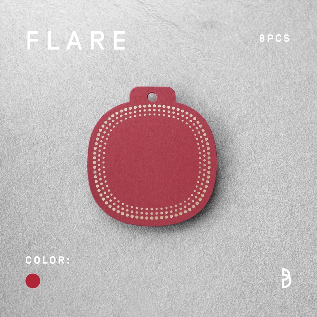 Gift Tag - FLARE (Red)