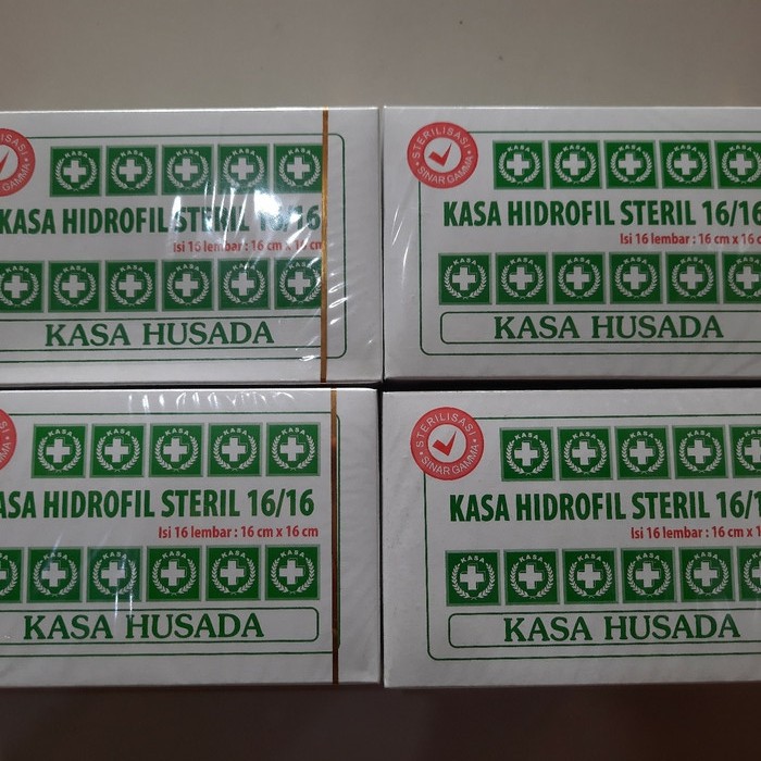Kasa Husada 16x16 Kasa Husada Steril kasa hidrofil steril 16x16cm Kasa steril Husada 16 x 16 cm