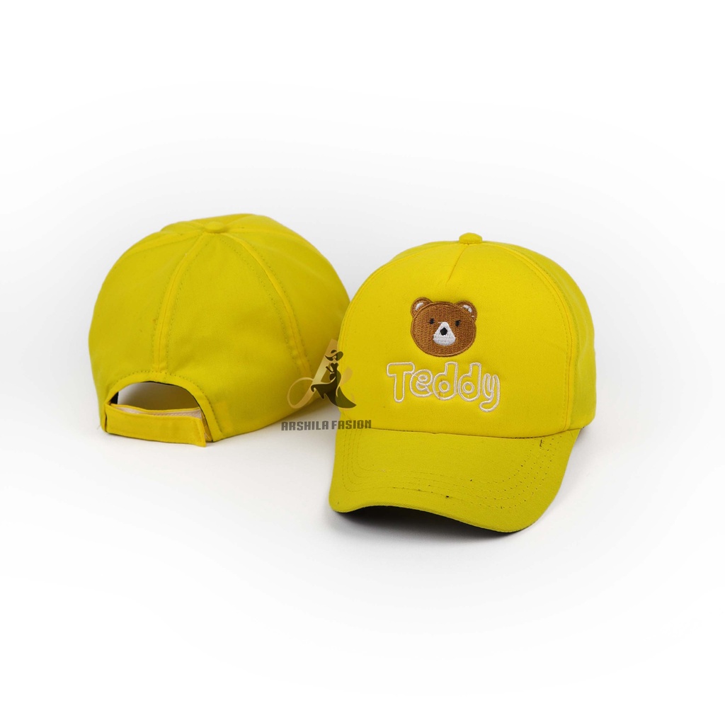 Topi Anak Bordir Teddy / Topi Anak Laki Laki Perempuan