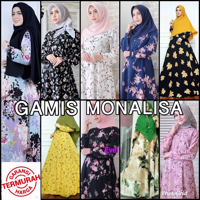 Download 5300 Gambar Gamis Monalisa  HD