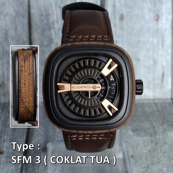 SevenFriday M1 M2 M3 Series SFM8 KULIT ASLI AUTHENTHIC . Jam Tangan Pria keren kekinian murah  D-19