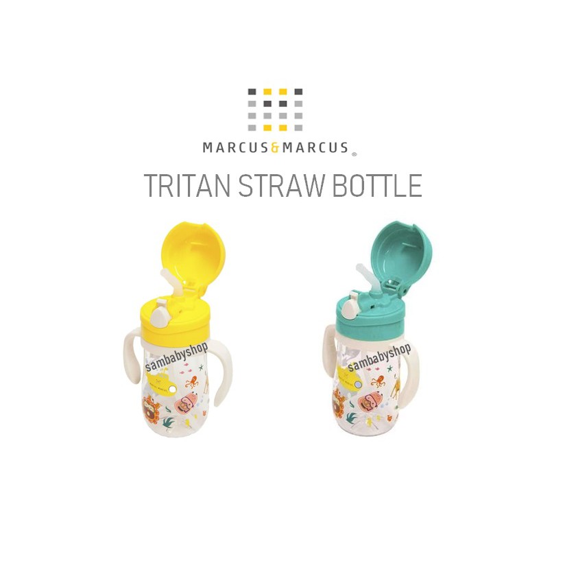 Marcus &amp; Marcus TRITAN STRAW BOTTLE : Botol Anak Susu Jus