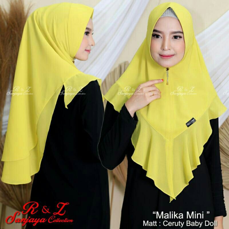 KERUDUNG KHIMAR MALIKA CERUTY PREMIUM/KHIMAR MALIKA BUSA ANTEM SIZE L-1