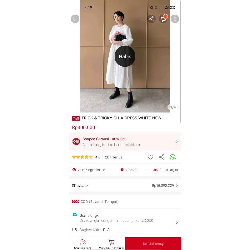 trick and tricky preloved dress muslim