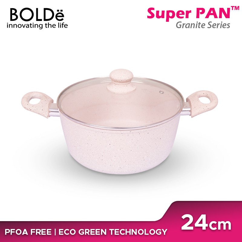 BOLDe Casserole Super PAN POT 24 cm Granite Series