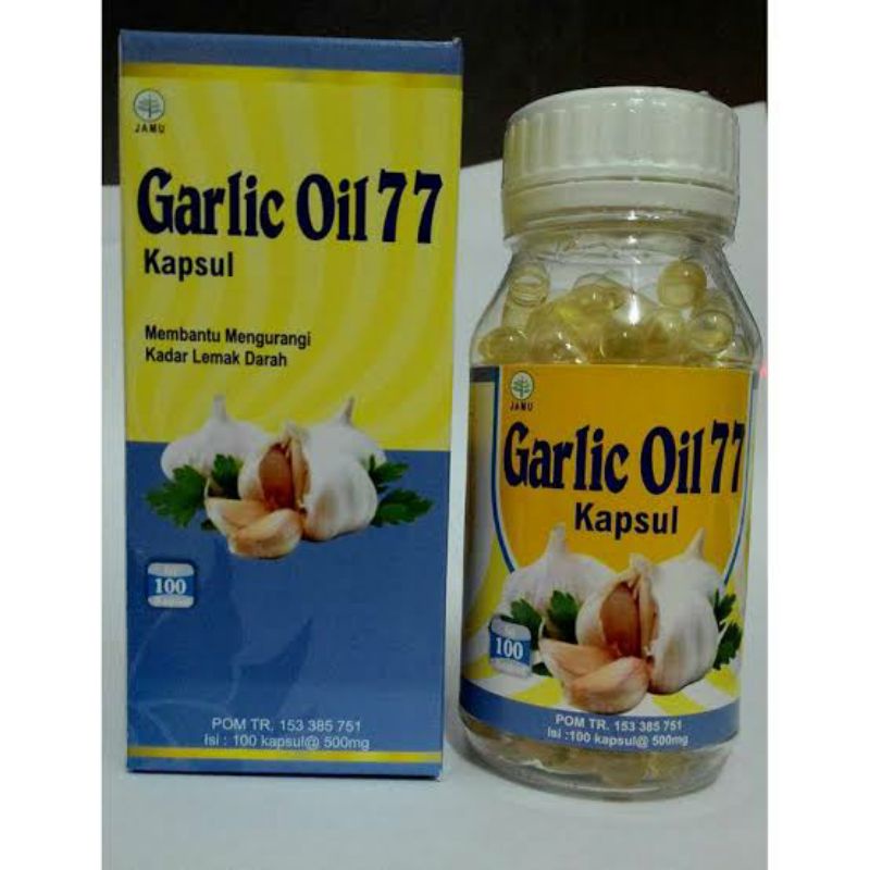 garlic oil kapsul | kapsul minyak bawang putih | garlic oil 77 kapsul 100kpsl