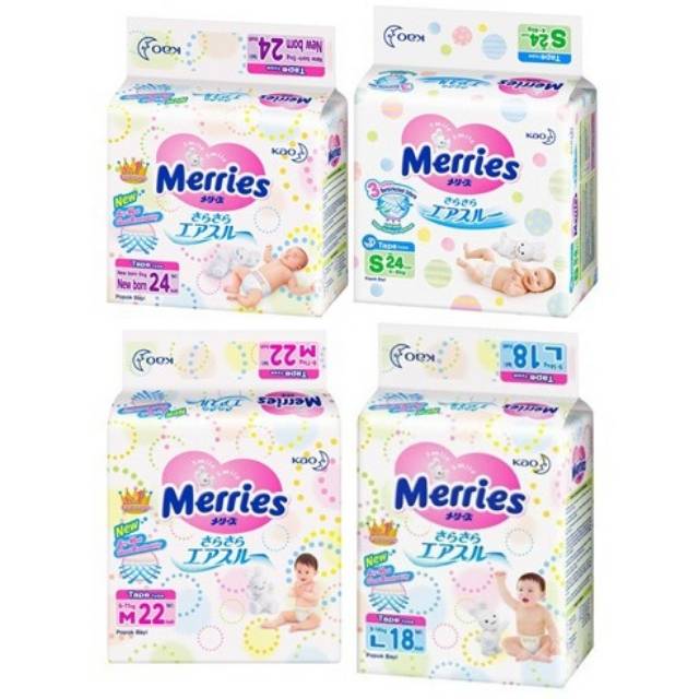 Merries premium tape nb24 s24