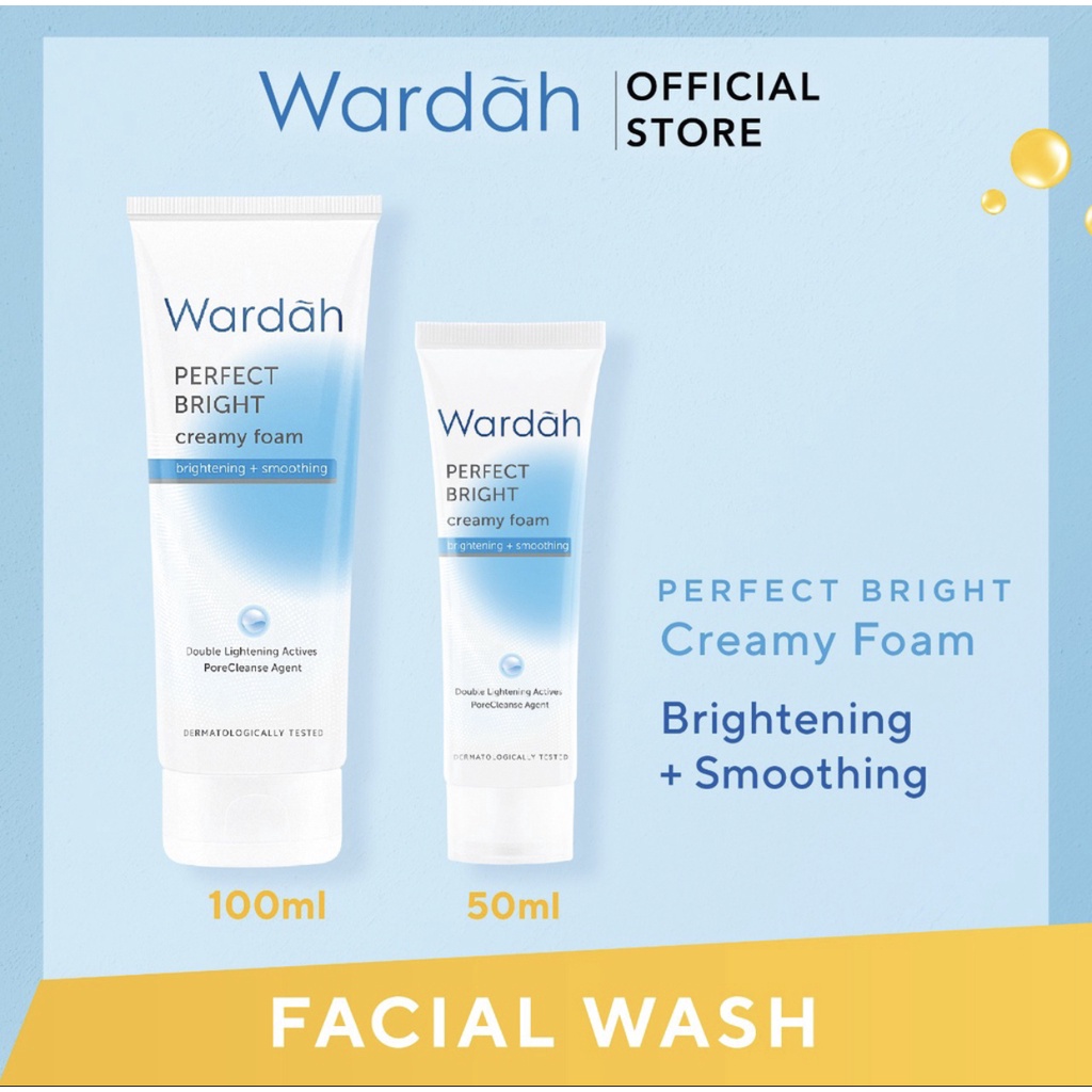 Wardah Perfect Bright Creamy Foam Brightening + Smoothing