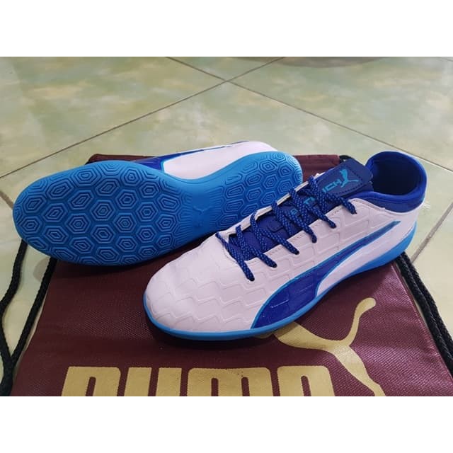 Futsal Puma evoTOUCH IC - White Blue