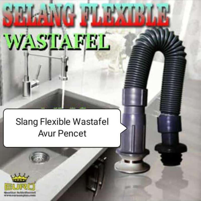 Washtafel Selang Wastafel Sifon Tarik Fleksibel Wastafel