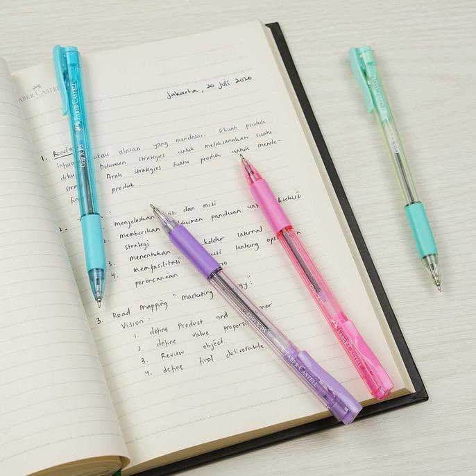

Faber-Castell Ballpoint Grip XP 0.5mm Black Ink Turquoise Barell - Box