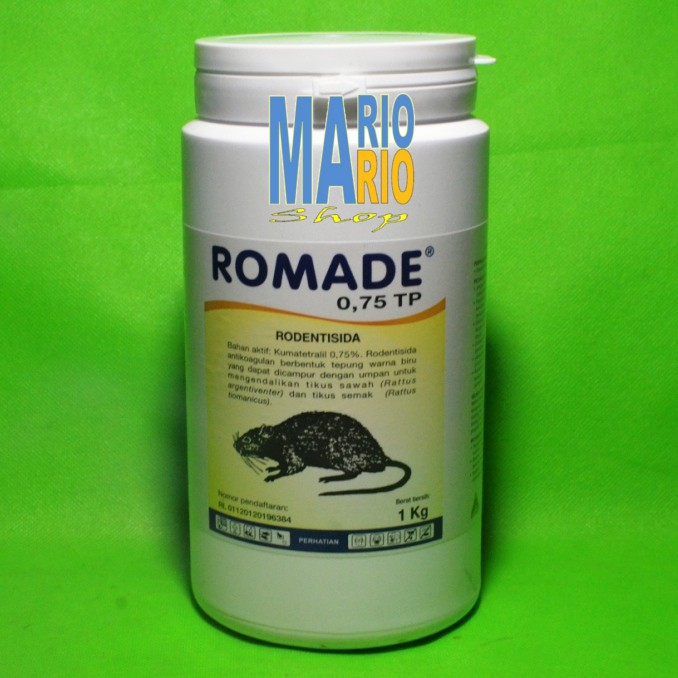 Bibit Racun Tikus Romade 0,75 Tracking Powder Kompetitor Racumin TP