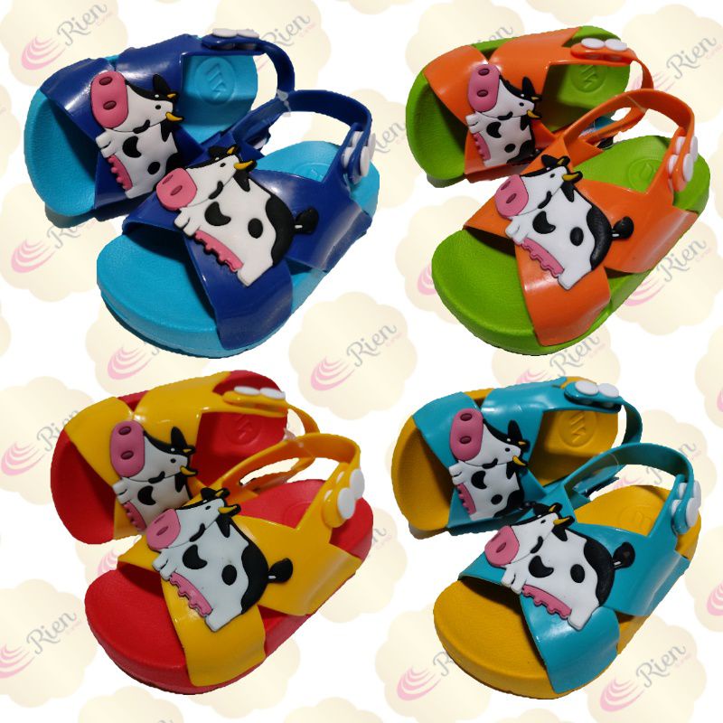 sandal anak Yumeida motif sapi / sendal sapi yumeida A21041