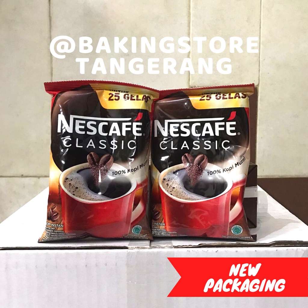 

Nescafe Classic Kopi Instan Kopi Hitam Sachet Bag 45 gr