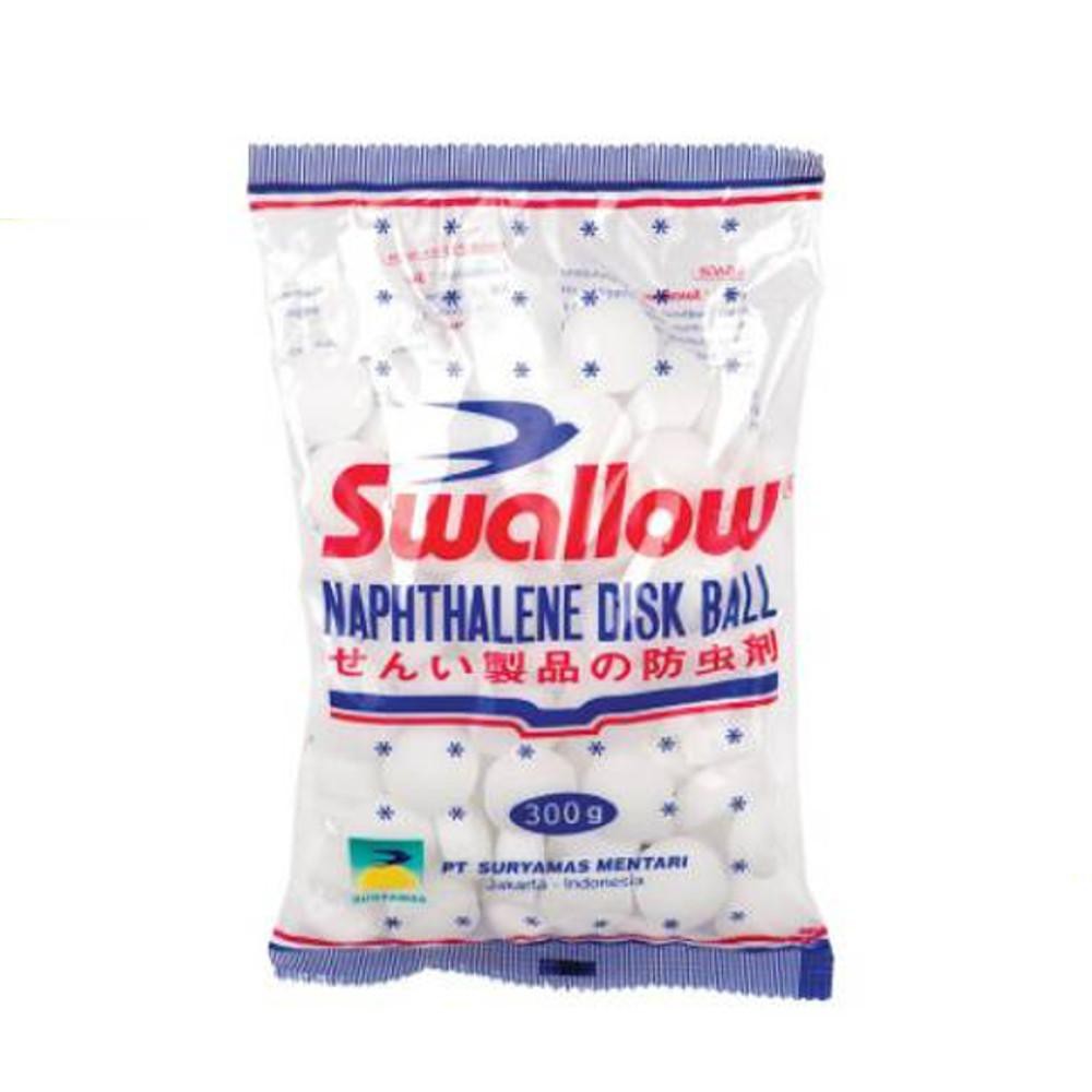 SWALLOW Naphthalene Disk Ball Putih 300 g Kamper Kapur Barus 300gram